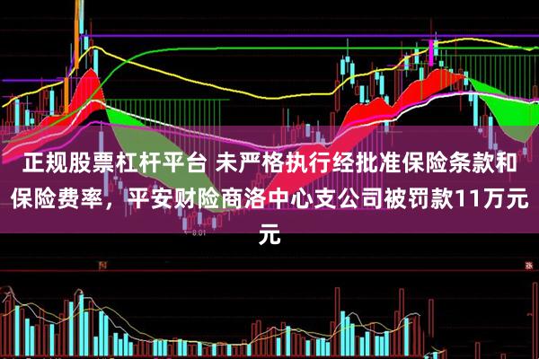 正规股票杠杆平台 未严格执行经批准保险条款和保险费率，平安财险商洛中心支公司被罚款11万元