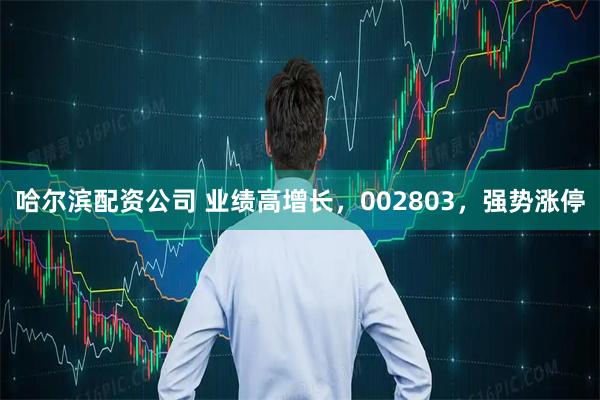 哈尔滨配资公司 业绩高增长，002803，强势涨停